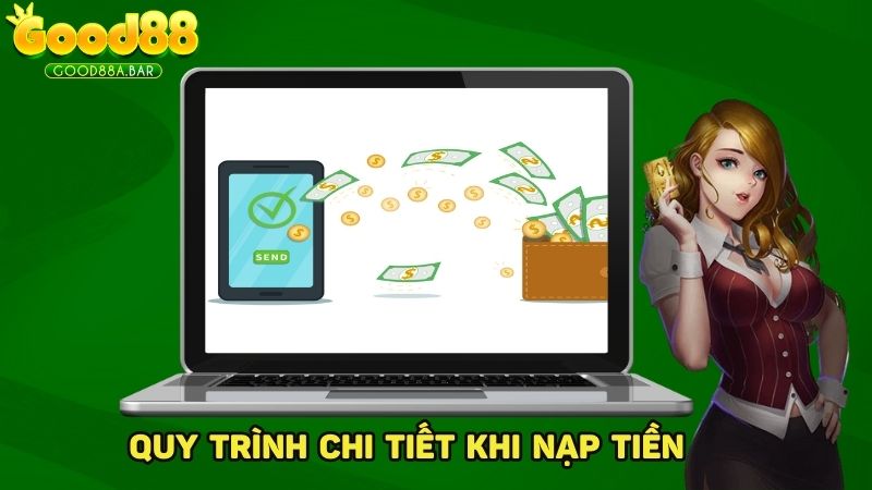 Quy trình nạp tiền nhanh chóng chỉ trong vài bước